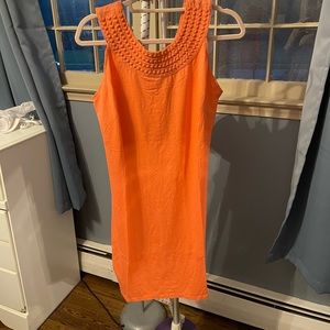 Tommy Bahama pearl embroidered shift dress small